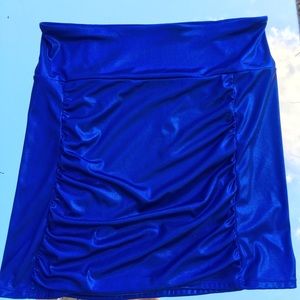 Free People metallic blue skirt L